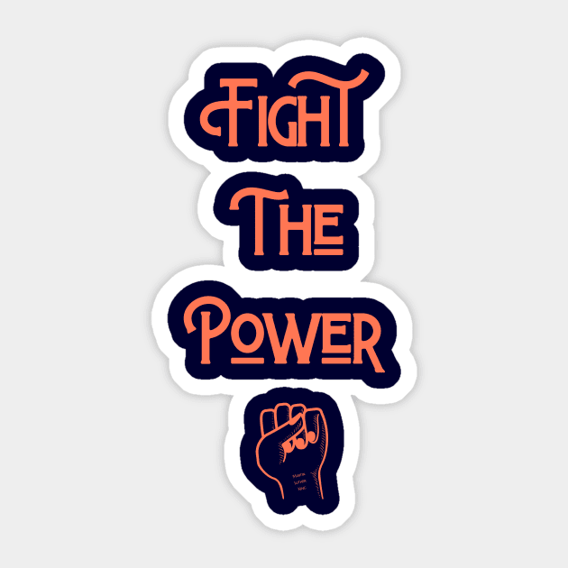 Public Enemy Fight The Power Sticker by DanArt